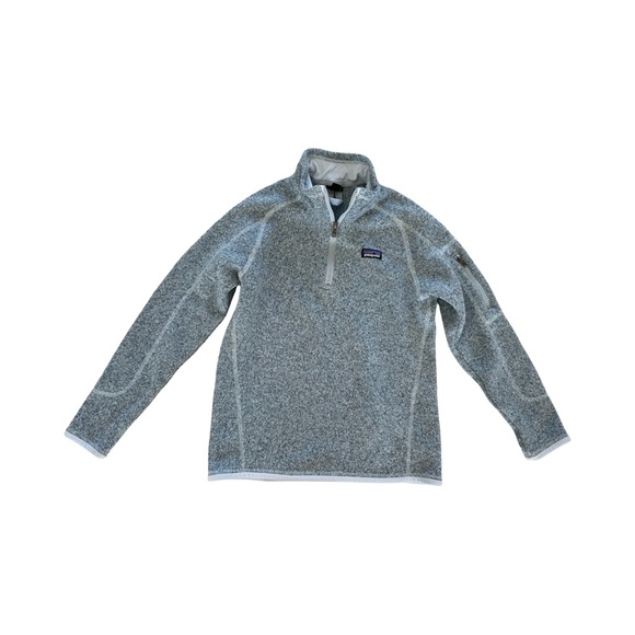 Patagonia Girls' Better Sweater® 1/4-Zip Pullover Size 12 *Ice Blue* - Picture 2 of 5
